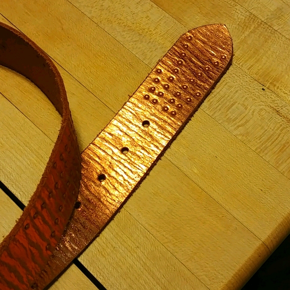 Metallic linea pella belt